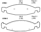 Bremsklötze Vorne - Brakepads Front  Grand Cherokee 99-02